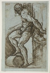 Tizian, Studie für den Heiligen Sebastian des Hochaltars in SS. Nazaro e Celso in Brescia, ca. 1519 – 1520