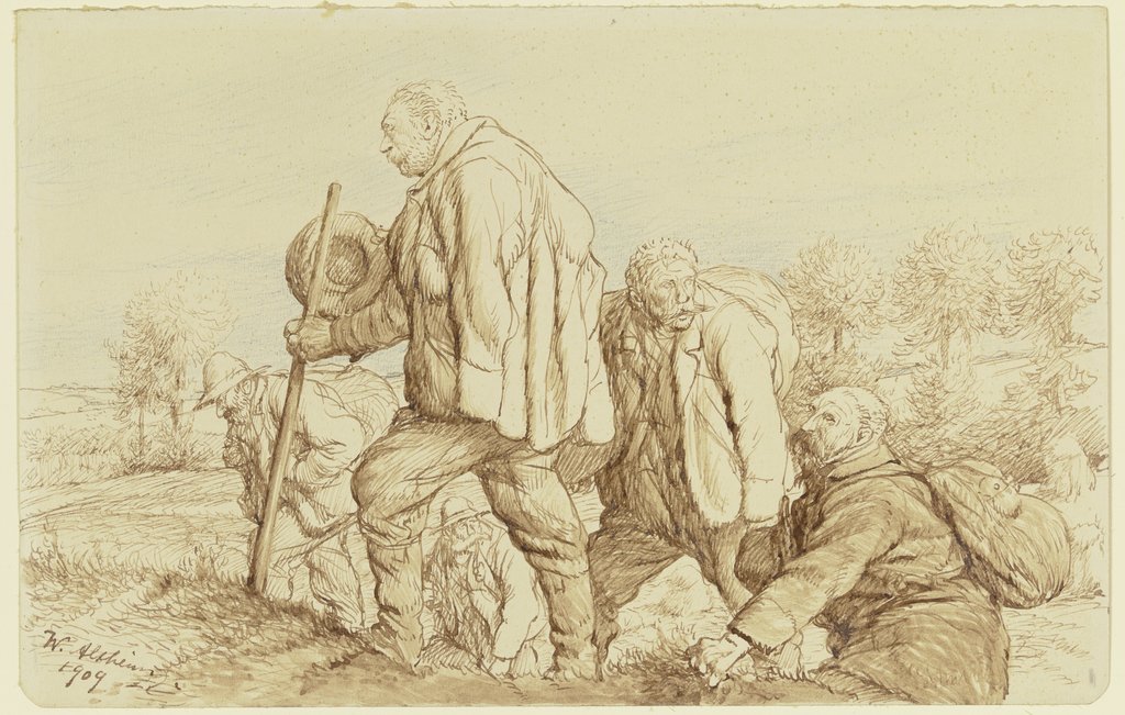 Fünf Wanderer