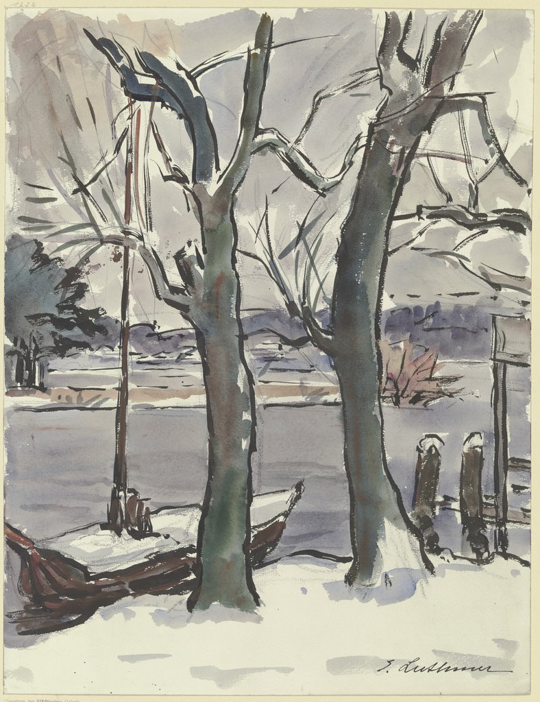 Ufer im Winter
