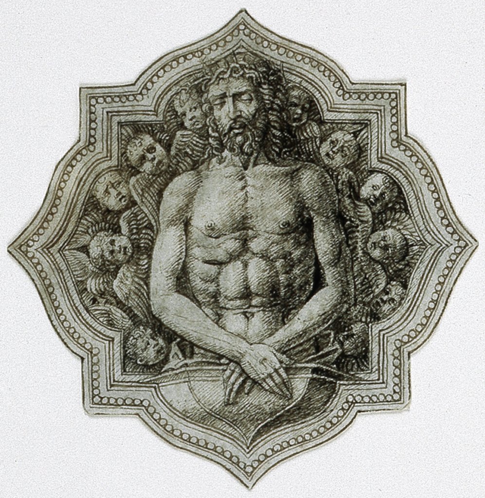 Vierpaß mit Christus als Schmerzensmann