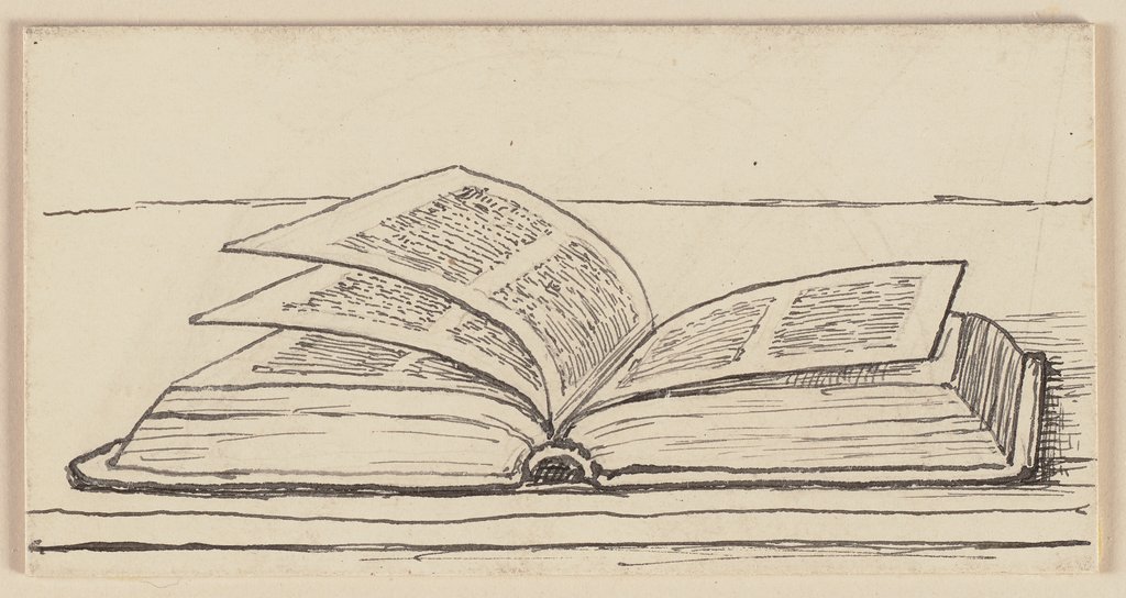 Zeichnung zur Fibel: Buch