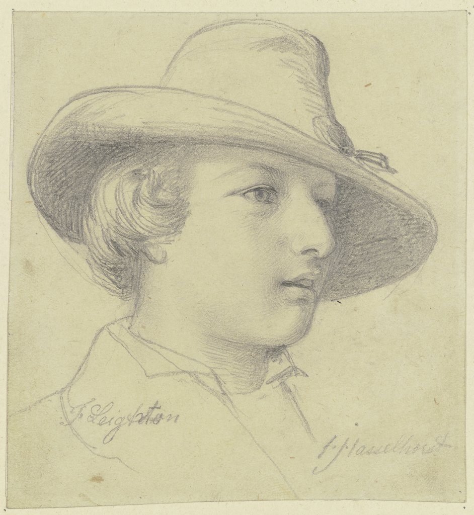 Bildnis Frederic Leighton mit Hut