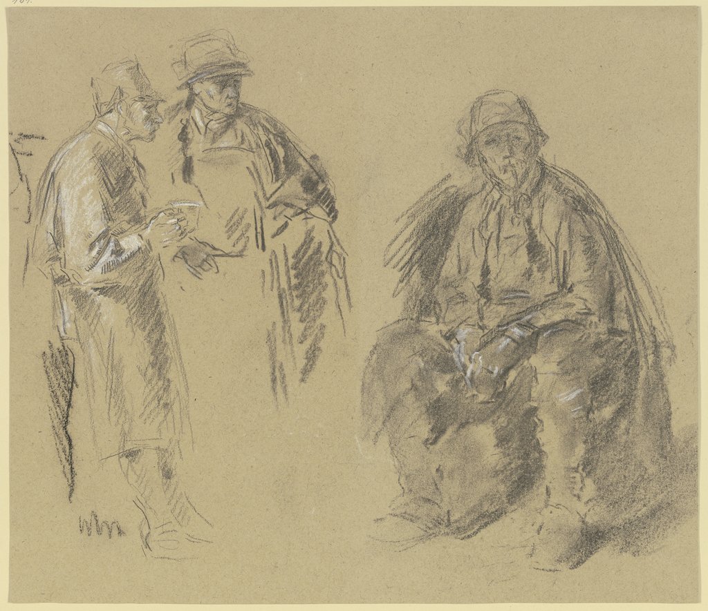 Caricature of an old woman in a lace bonnet - Digital Collection