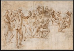 Raffael, Studie zur "Disputa", ca. 1508 – 1509