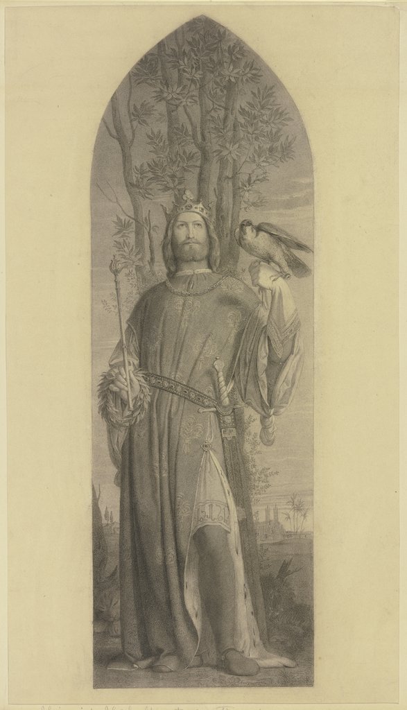 Kaiser Friedrich II. im Kaisersaal zu Frankfurt