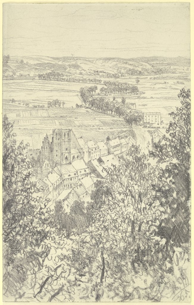 Landschaft bei Kissingen von der Bodenlaube aus