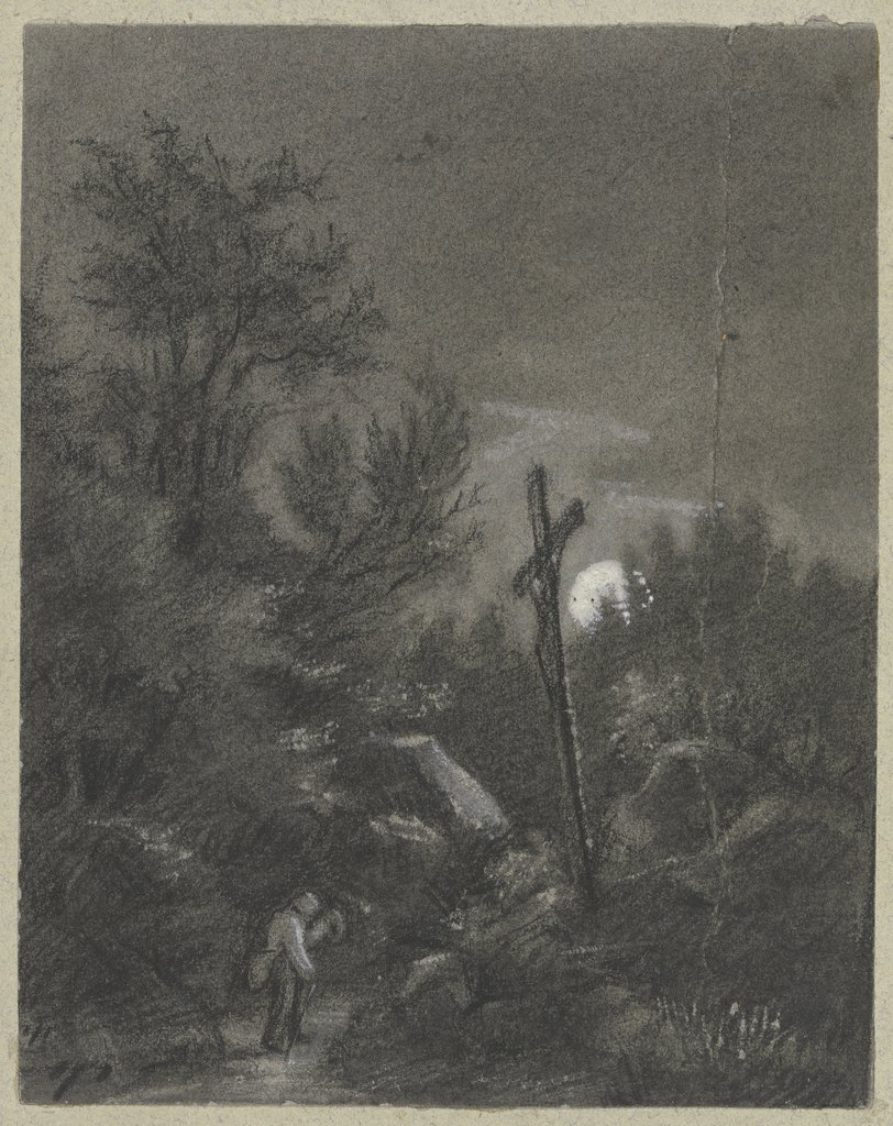 Kreuz im Mondschein