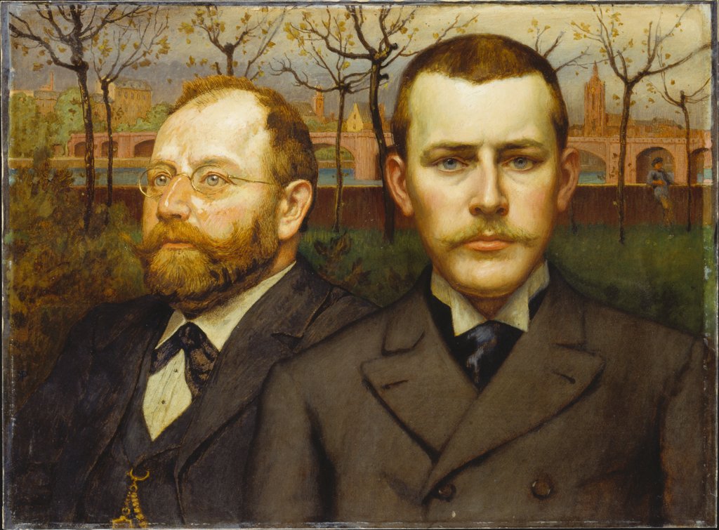 Doppelbildnis Heinrich Pallmann und Heinrich Weizsäcker