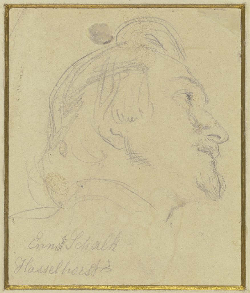 Kopf des Malers Ernst Schalck