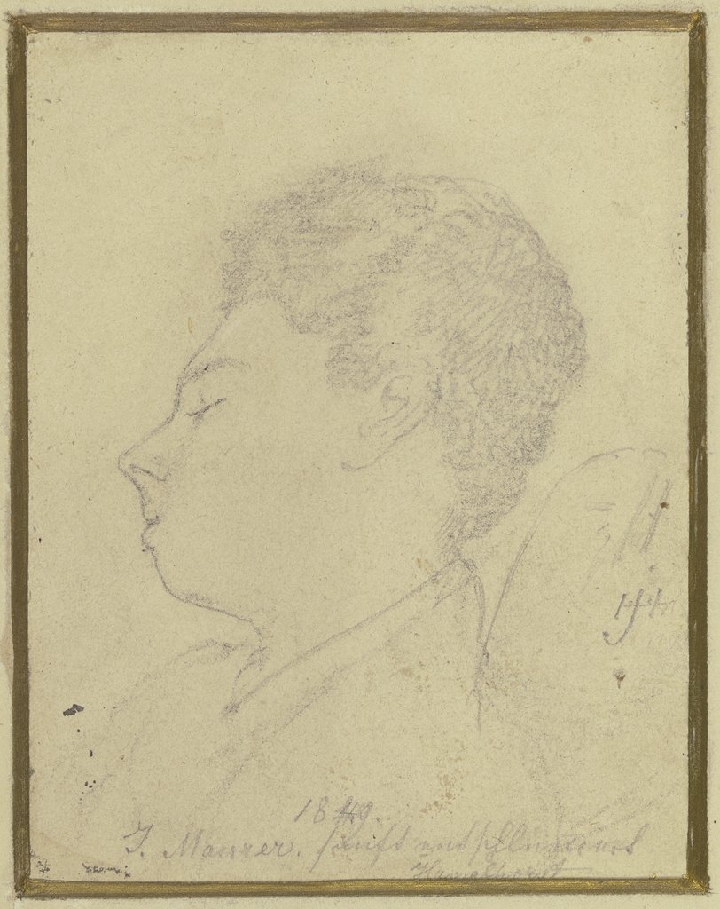 Kopf des Malers Jakob Maurer