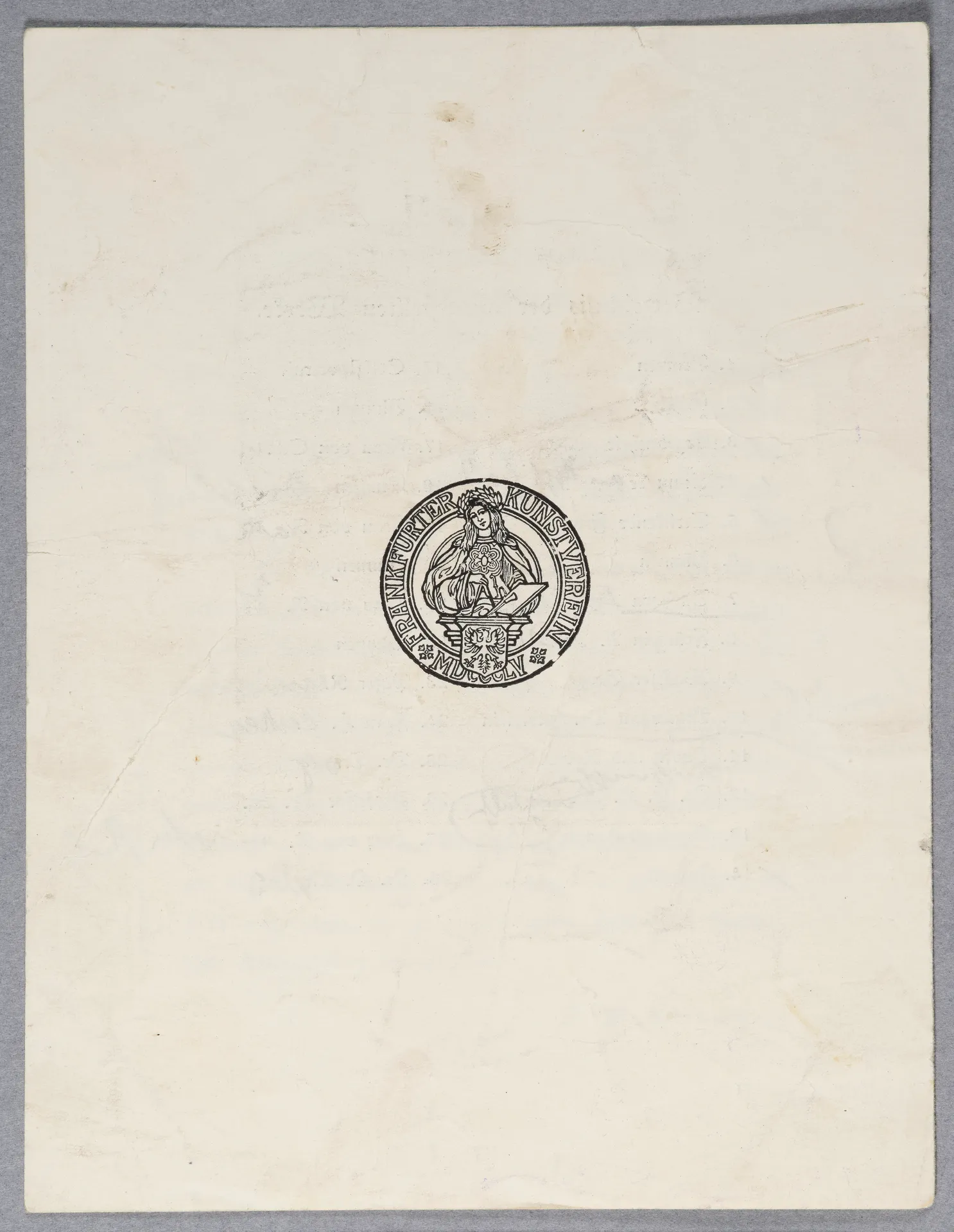 O. W. Roederstein. Zum 70. Geburtstage, 22. April 1929, Ausstellung im Frankfurter Kunstverein, Ausstellungskatalog