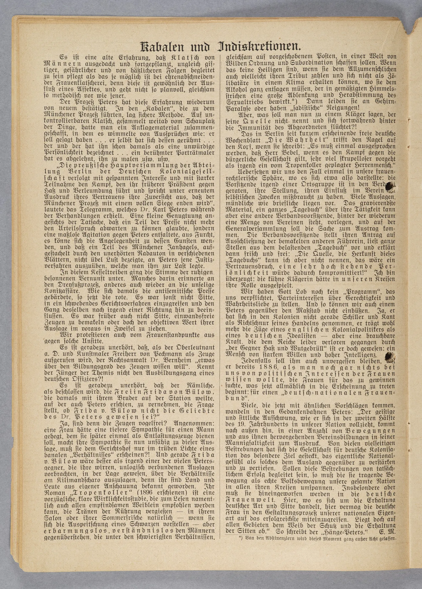 Elisabeth Mentzel und Julia Virginia Laengsdorff, Frankfurt a. M. und seine Frauen, in: Frauen-Rundschau, Jahrgang 8, Heft 14 [1907]