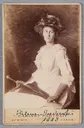 Ottilie W. Roederstein, Helene Roederstein mit Schirm, Gemälde, 1888