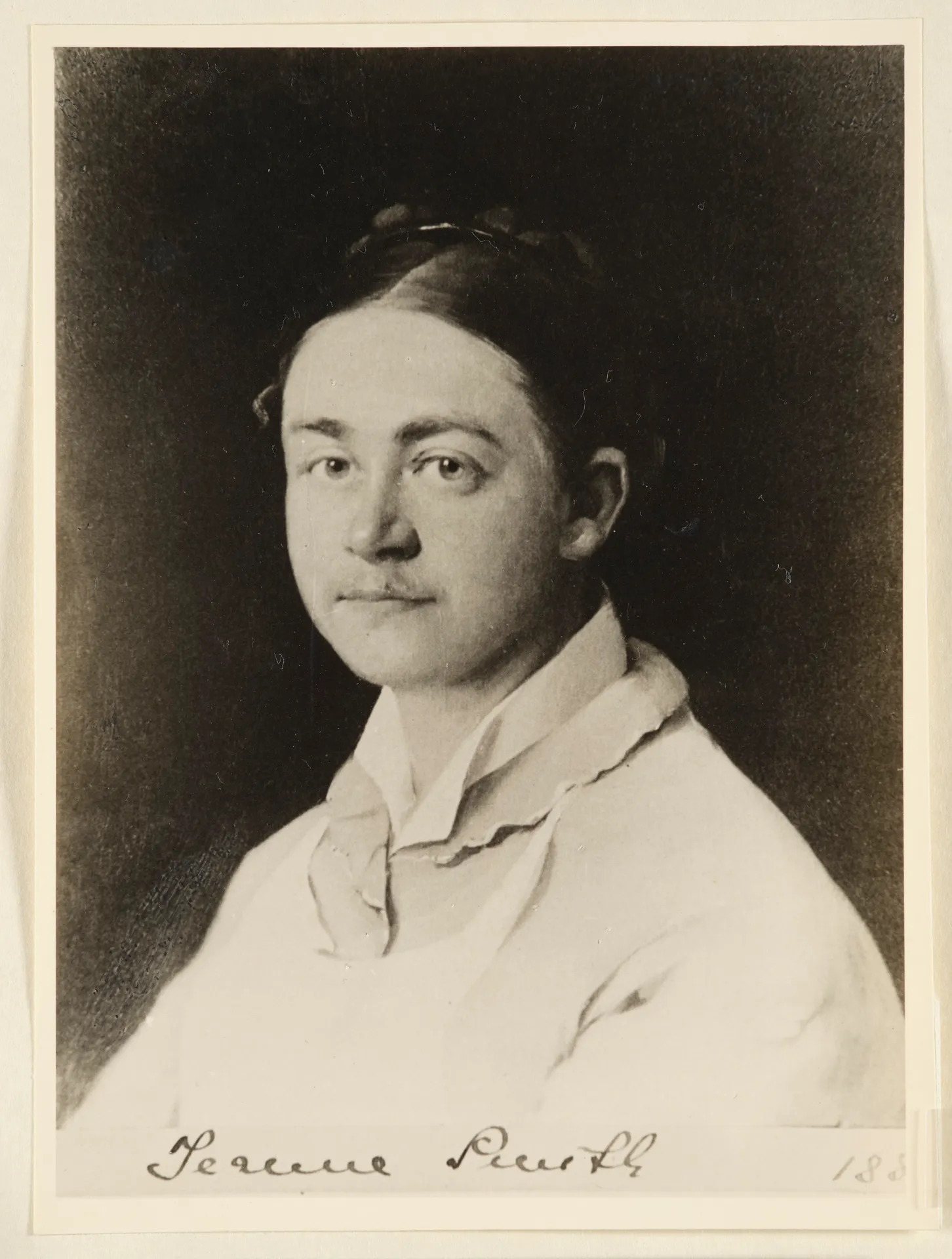 Ottilie W. Roederstein, Jeanne Smith in Schürze, Gemälde, 1887