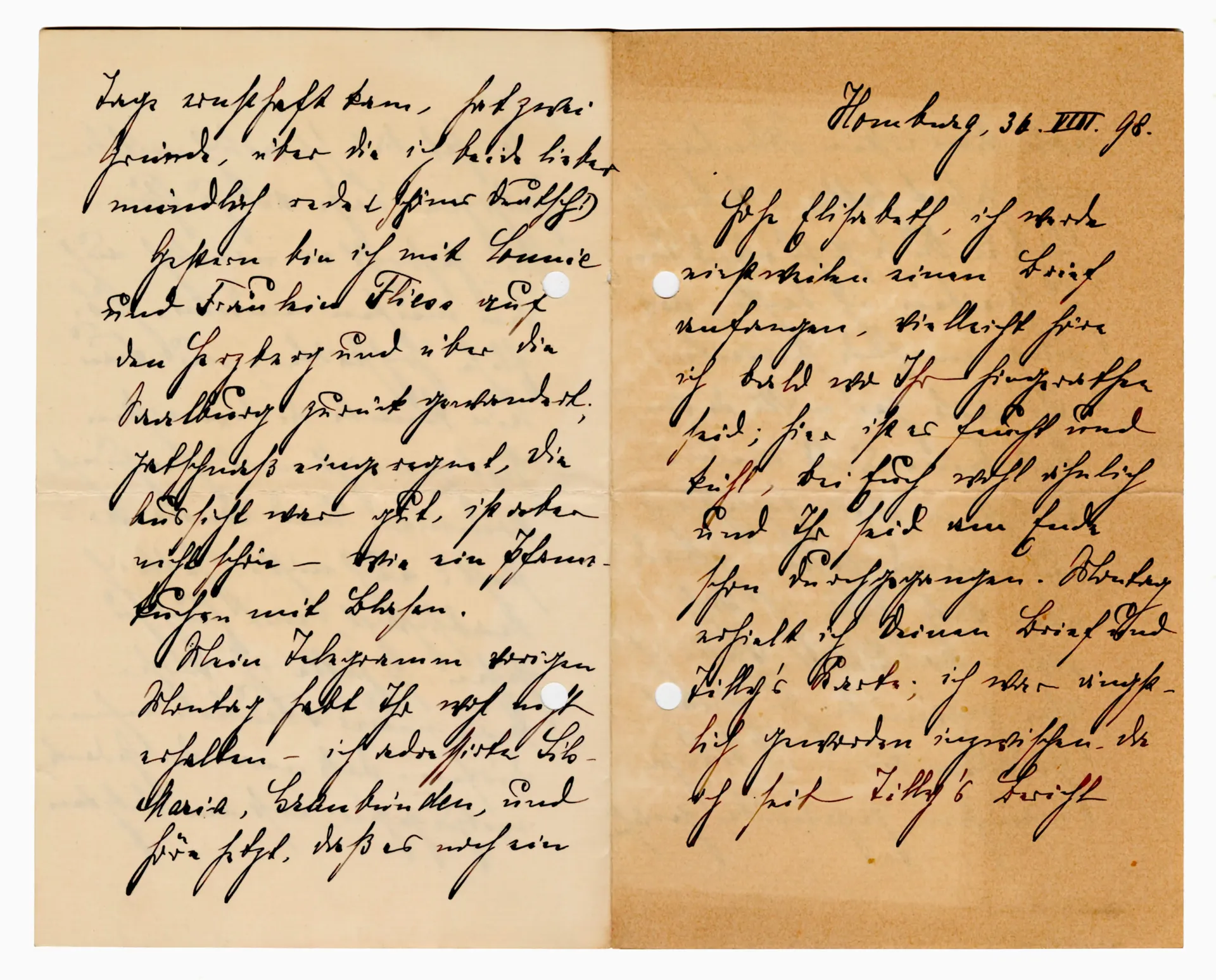 Brief Anna Edinger an Elisabeth H. Winterhalter und Ottilie W. Roederstein, 30. und 31. August 1898