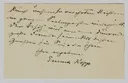 Brief von Emma Kopp an Carli und Hermann Jughenn, 7. Februar 1939