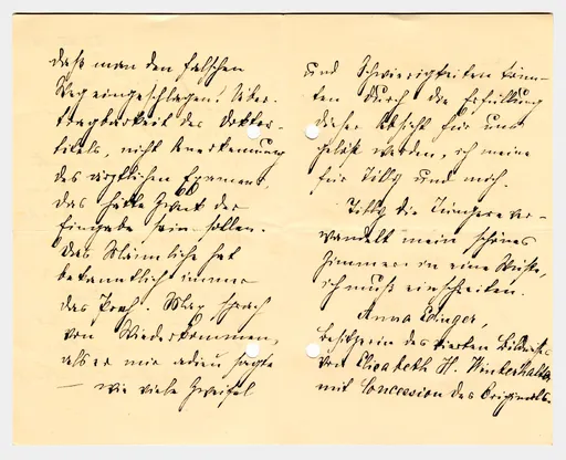 Brief von Anna Edinger an Elisabeth H. Winterhalter, 27. Dezember 1898