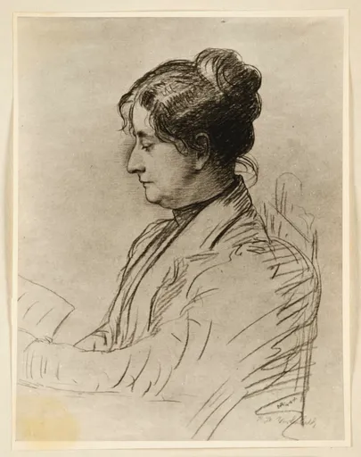 Ottilie W. Roederstein, Dr. Elisabeth H. Winterhalter, Zeichnung, 1897