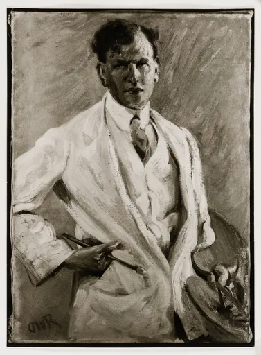 Ottilie W. Roederstein, Bildnis des Malers Jakob Nussbaum, Gemälde, 1910