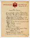 Brief von Wilhelm Schäfer an Ottilie W. Roederstein, 29. Januar 1908