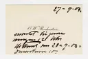 Brief von Ottilie W. Roederstein an Julia Virginia Scheuermann, 27. September 1904