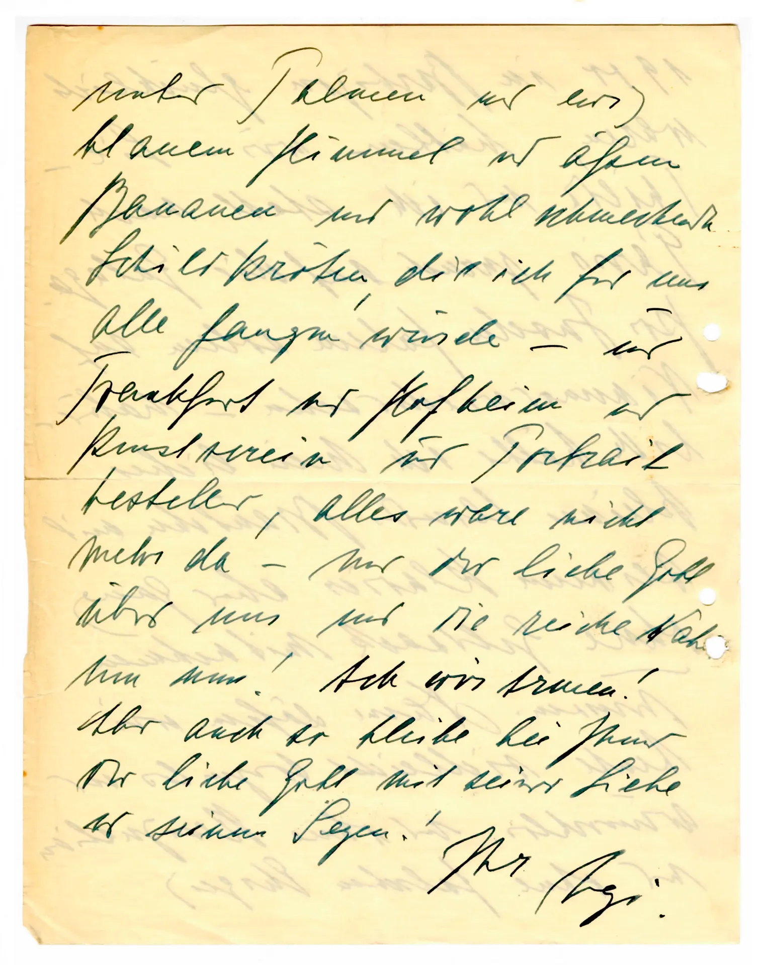 Brief von Ugi Battenberg an Ottilie W. Roedertsein, 21. April 1934
