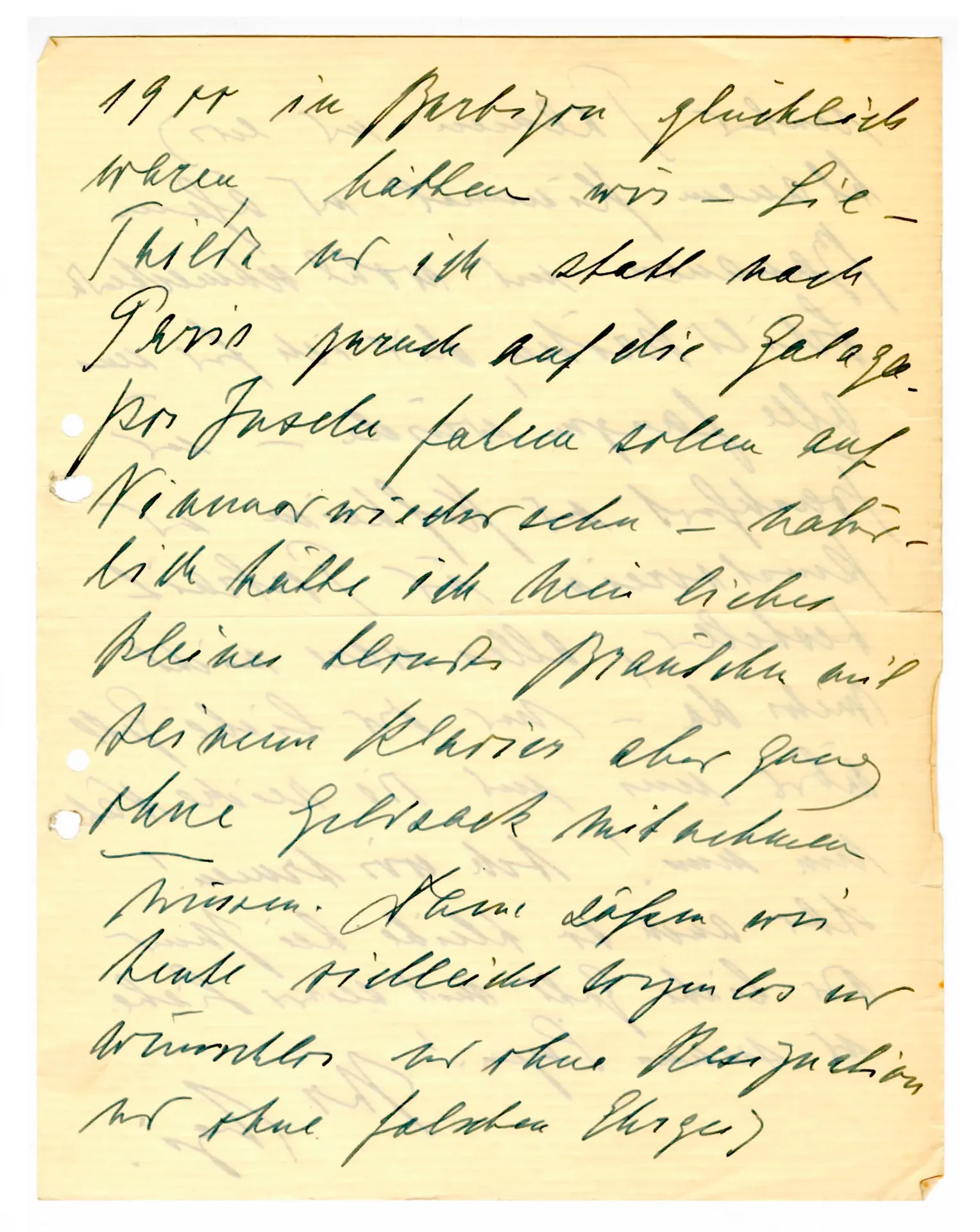 Brief von Ugi Battenberg an Ottilie W. Roedertsein, 21. April 1934