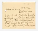 Brief von Dora Hitz an Ottilie W. Roederstein, 1908