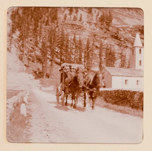 Pferdewagen bei Sils Maria