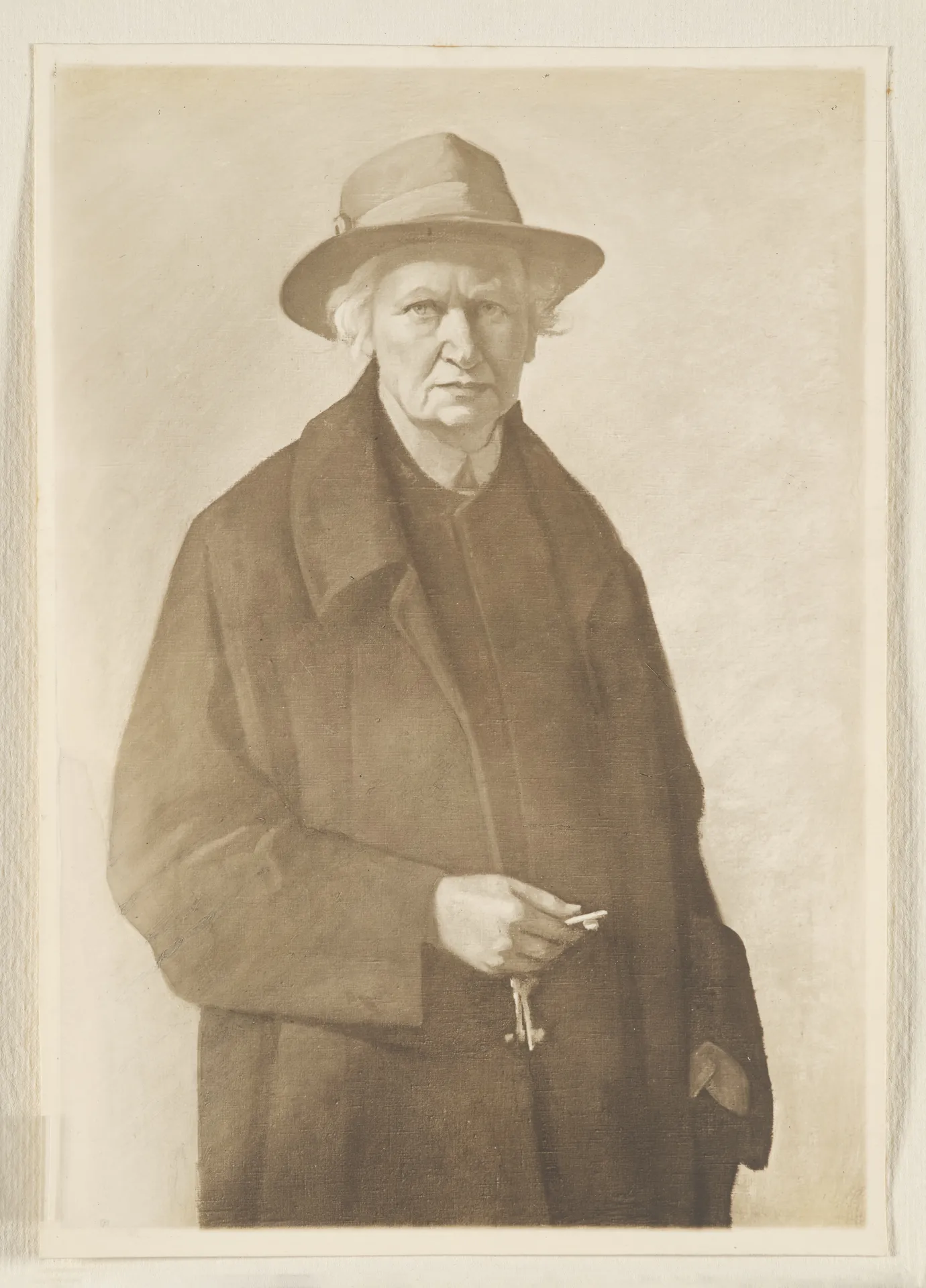 Ottilie W. Roederstein, Selbstbildnis mit Schlüsseln, Gemälde, 1936