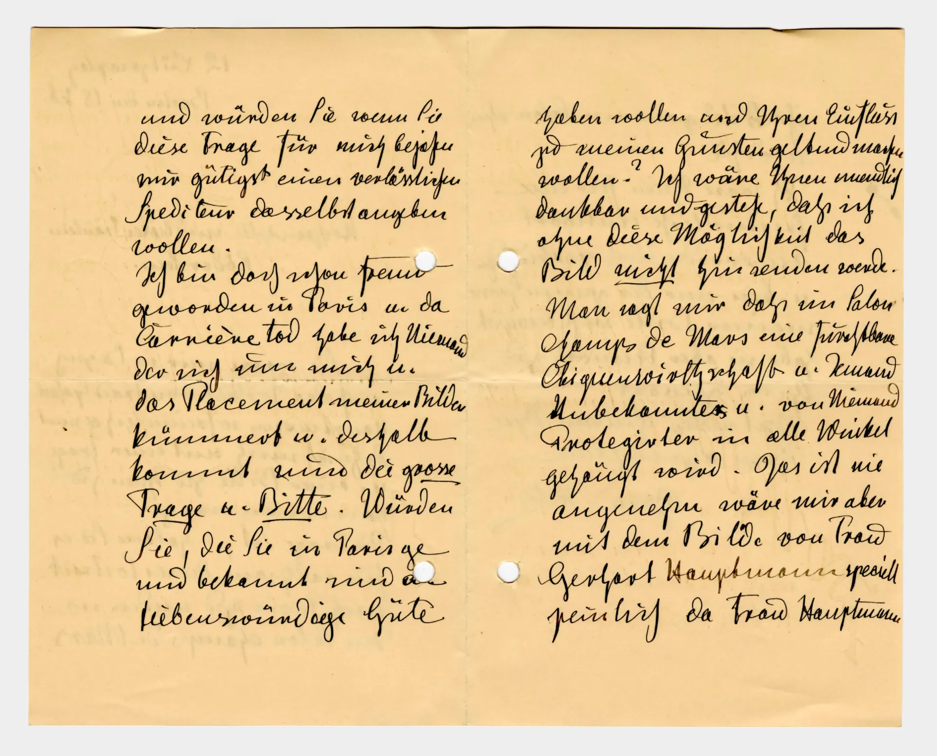 Brief von Dora Hitz an Ottilie W. Roederstein, 4. Februar 1899