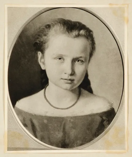 Eduard Pfyffer, Porträt Ottilie W. Roederstein als Kind, Gemälde, 1869