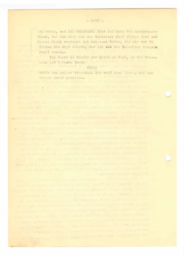 Brief (Transkript) von Ottilie W. Roederstein an Paula Häberlin, 3. April 1933