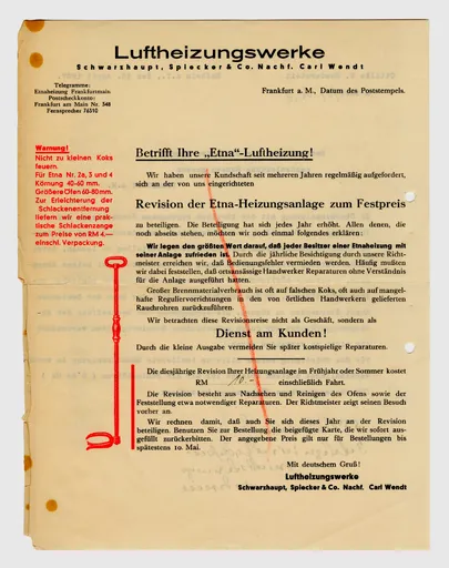 Brief von Ottilie W. Roederstein an die Reichskammer der bildenden Künste Hessen-Nassau, 16. März 1937
