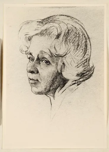 Ottilie W. Roederstein, Martha Sommer, Zeichnung, um 1926