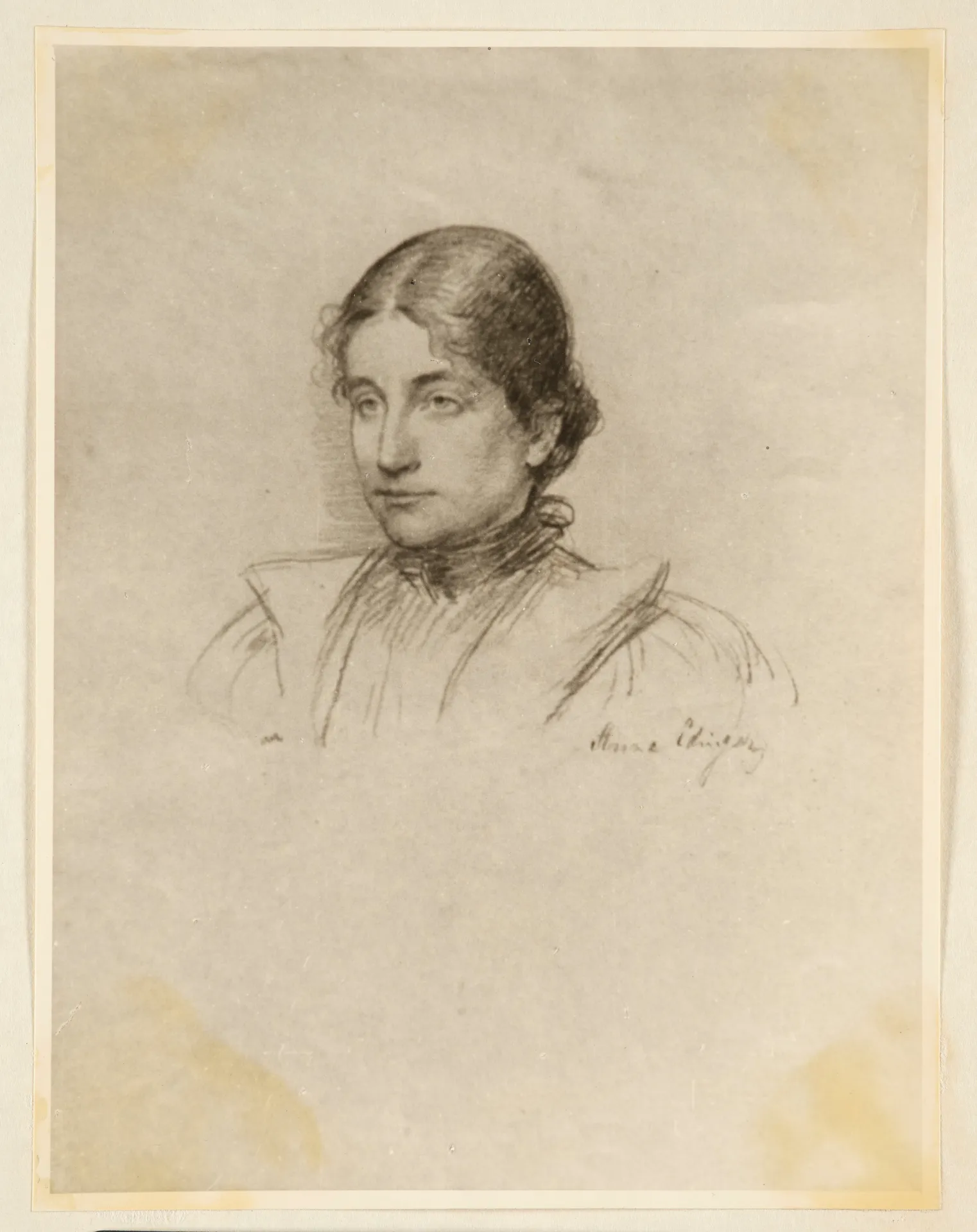 Ottilie W. Roederstein, Anna Edinger, Zeichnung, 1897