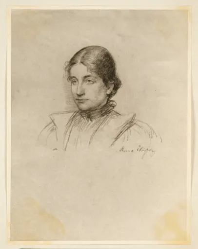 Ottilie W. Roederstein, Anna Edinger, Zeichnung, 1897