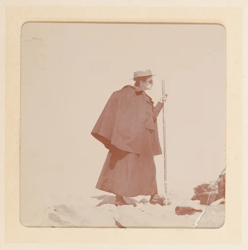 Ottilie W. Roederstein auf dem Berg im Oberengadin