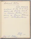 Lilli von Schnitzler-Malinckrodt, Am Sarge Ottilie Roederstein's, Grabrede zum Tod Ottilie W. Roedersteins, mit Widmung an Hanna Bekker vom Rath, 1937