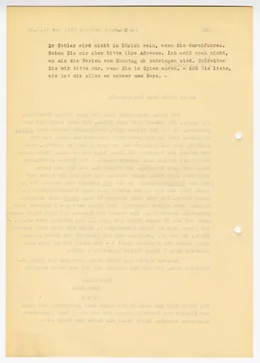 Brief (Transkript) von Ottilie W. Roederstein an Julia Virginia Laengsdorff, 12. Juli 1934
