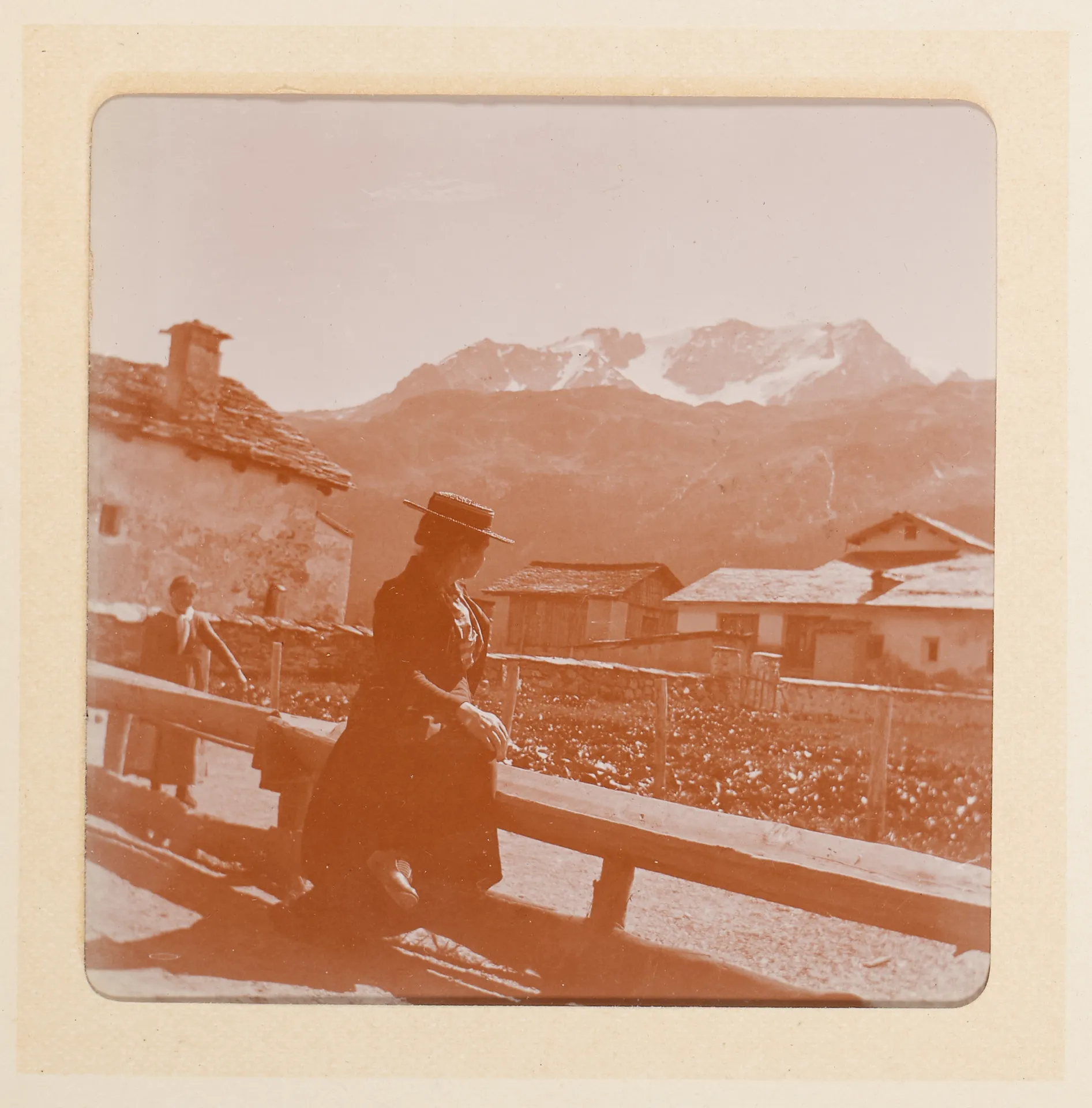 Frau in Sils im Engadin