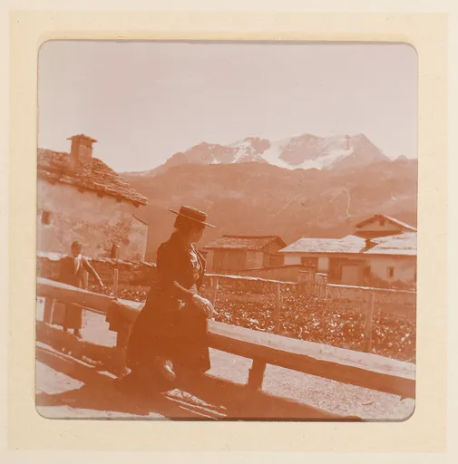 Frau in Sils im Engadin