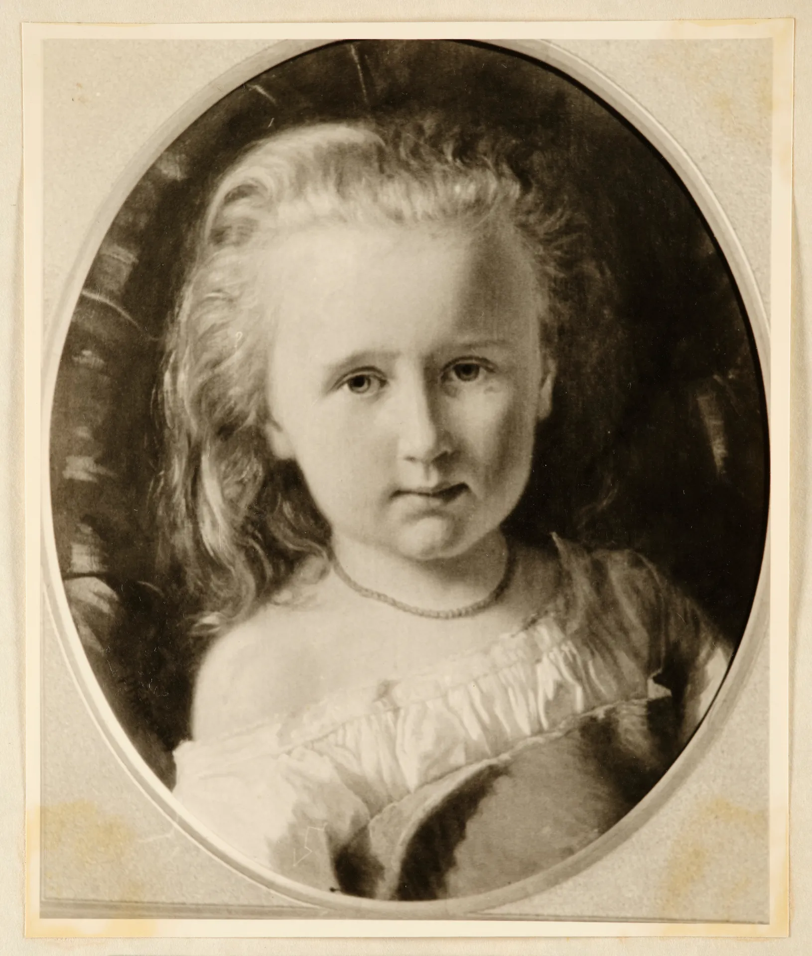 Eduard Pfyffer, Porträt Helene Roederstein als Kind, Gemälde, 1869