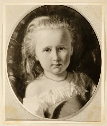 Eduard Pfyffer, Porträt Helene Roederstein als Kind, Gemälde, 1869