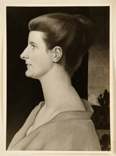 Ottilie W. Roederstein, Hanna Bekker vom Rath im Profil, Gemälde, 1923