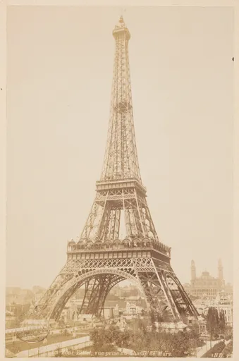 Postkarte von Paris, Blick auf dem Eiffelturm
