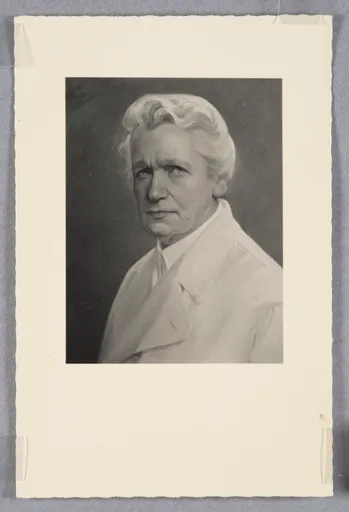 Ottilie W. Roederstein, Selbstbildnis mit weißer Jacke, Gemälde, 1934