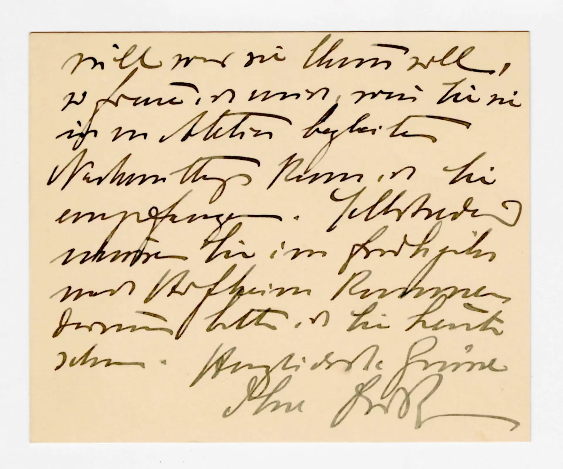 Brief von Ottilie W. Roederstein an Julia Virginia Scheuermann, 11. Januar 1910
