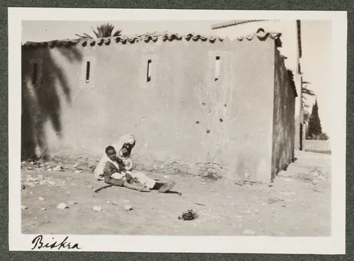 Mann und Kind in Biskra