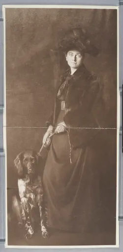 Ottilie W. Roederstein, Jeanne Smith mit Hund, Gemälde, 1889
